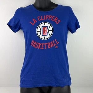 Majestic LA Clippers NBA Licensed Graphic T-Shirt Womens Blue/Red 42/64 - Picture 1 of 6