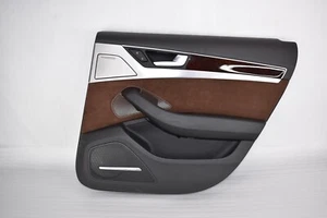 ☑️ 11-14 AUDI A8 SWB REAR RIGHT PASSENGER INTERIOR DOOR PANEL SUEDE OEM - Picture 1 of 9