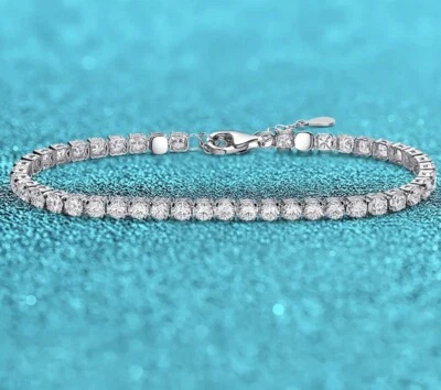 4.4ct Tennis Bracelet 15-20cm Lab-Created VVS1/D/Excellent Diamond Test Pass - Image 1 of 4