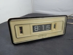 vintage MCM General Electric Roll-Digit DESK ALARM CLOCK Old School - Picture 1 of 5