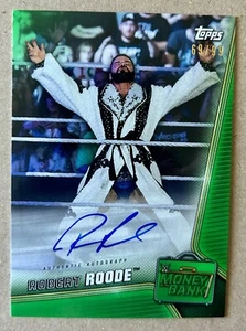 Bobby Roode 2019 Topps WWE MITB Green Auto Parallel 69/99 Autograph A-BR - Bild 1 von 1