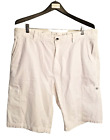 Calvin Klein Cargo Straight Leg Chino White Men's Shorts Size 38, inseam 11