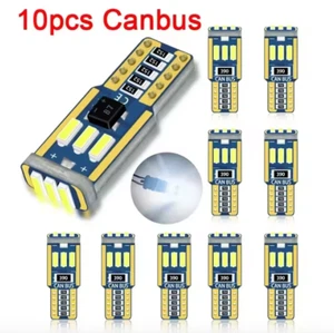 10pcs Canbus T10 Led W5W Led Car Interior Lights 9led 4014smd No Error 194 168 - Picture 1 of 2