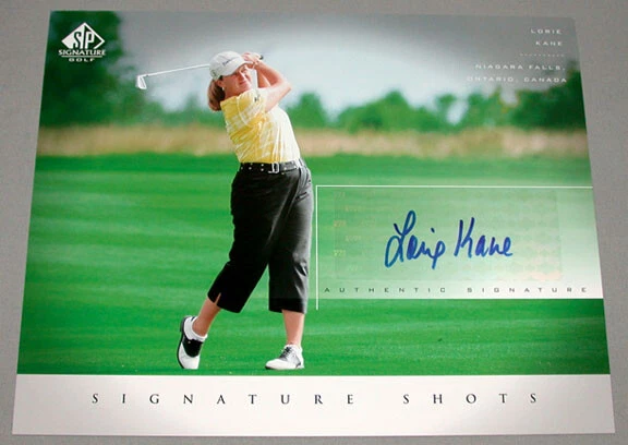 Official 2004 Loris Kane Upper Deck Authentic Golf Signature Card SHOTS  - Image 1 of 1