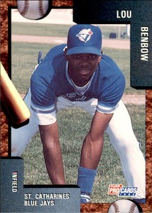 1992 St. Catharines Blue Jays Fleer/ProCards #3391 Lou Benbow Laguna Hills CA 