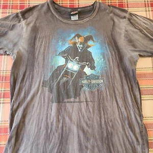 HARLEY-DAVIDSON CLOVIS, NM JOKER auf Motorrad schwarz/grau Herren Gr. LG 25th Ann. - Bild 1 von 6