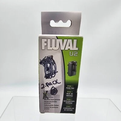 Fluval U2 Stage 1 Replacement Foam Pad Filter A-486, 2-Pack, For Aquarium Tanks - Image 1 of 4