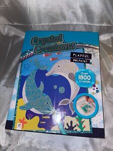 Crystal Creations Playful Dolphins Over 1800 Crystals Childrens Art Project