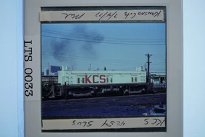 Kansas City Southern SW1500 #4254 Großformatdia 7.4.77 Kansas City MO Mel - Bild 1 von 2