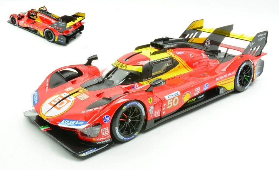 Ferrari 499p #50 Winner 24 H Le Mans 2024 Fuoco / Nielsen / Molina 1:18 Model - Photo 1/1