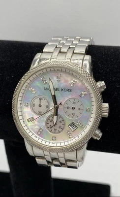 Michael Kors Ritz 37mm WR100m Chrono M.O.P. Dial Date Quartz Women's Wristwatch - Image 1 of 4