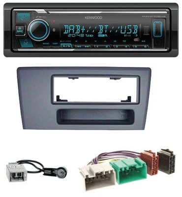 Kenwood Bluetooth MP3 DAB USB Autoradio für Volvo S60 S70 C70 V70 00-03 dunkelgr - Bild 1 von 4