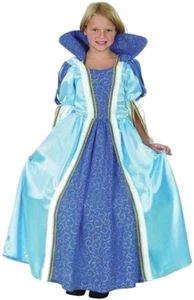 Girls Blue Princess Fancy Dress Costume Age 4-11 - Picture 1 of 2
