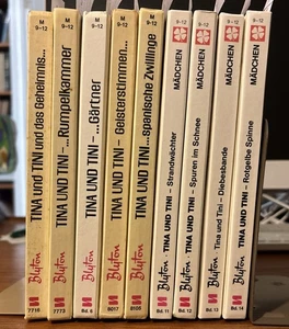 Lot of 9 Tina & Tini Books - GERMAN EDITION - by Enid Blyton HC, 1980s - Picture 1 of 6