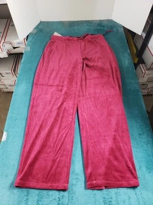White Stag Sweatpants Size Large Womens Red Velvet Drawstring Straight NWT - Image 1 of 4