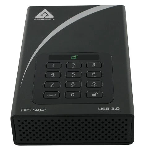 Apricorn Aegis Padlock Dt Fips Adt-3pl256f-2000 2 Tb External Hard Drive - Usb - Image 1 of 1
