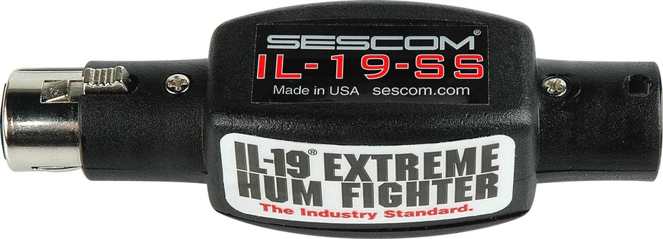 Sescom Il 19 Ss In Line Xlr Male To Female Audio Hum Eliminator Cable - Image 1 of 2