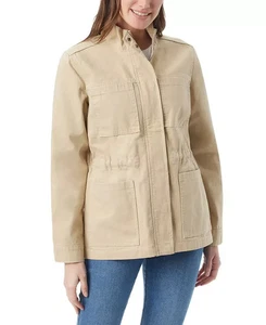 Gloria Vanderbilt Anorak Utility Jacket Women's XS Stonewood Zip Closure L/S~ - Picture 1 of 16