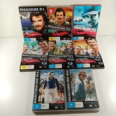Magnum P.I. Seasons 1-8 DVD Bundle R4 PAL Complete Television Series Tom Selleck - image 1 of 4