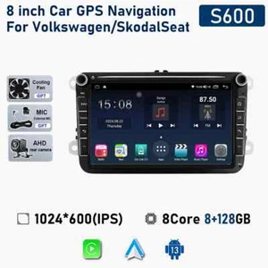 For Volkswagen Golf Car Stereo Radio CarPlay Android Auto GPS Multimedia Screen - Picture 1 of 29