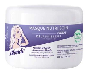 Mascarilla nutritiva antiamarillenta violeta nutritiva nutritiva nutritiva y suavizante rubia - Imagen 1 de 3