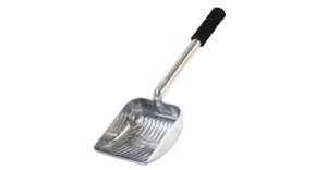 Metal Cat Litter Scoop Large Sifter Long Handle 2 In 1 Box Scooper Soft Grip TPE - Picture 1 of 8