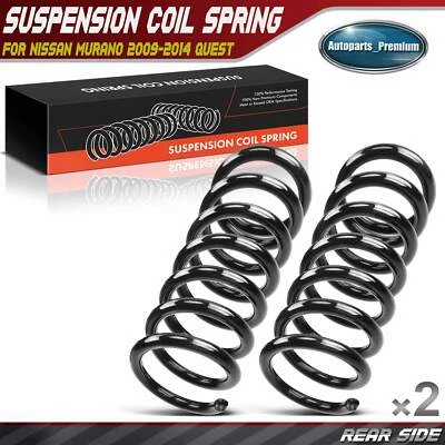 2x Juego de muelles helicoidales para Nissan Murano 2009-2014 Quest 2011-2016 trasero izquierdo y derecho Foto 1 de 4