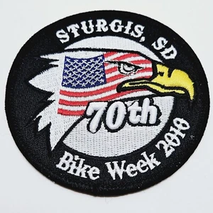 70th Sturgis South Dakota Bike Week Embroidered Patch 2010 - Picture 1 of 6