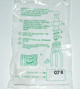 Armstrong Lennox Danfoss HVAC Piston Orifice Kit .078 Orfice Chatleff 38-3103078 - Picture 1 of 3