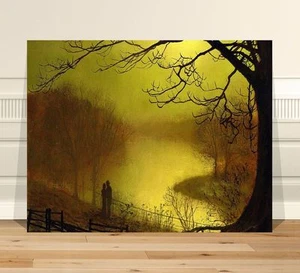 John Atkinson Grimshaw Round Hay Lake ~ FINE ART CANVAS PRINT 8x12" - Picture 1 of 1