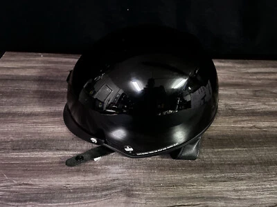 Scorpion EXO-C110 光泽黑色露脸摩托车头盔 — 第 1/4 张图片