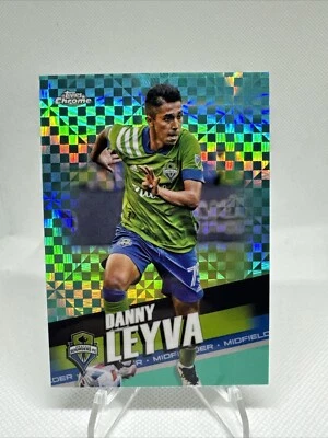 2022 Topps Chrome MLS Aqua X-Fractor /299 Danny Leyva #47 - Image 1 of 3