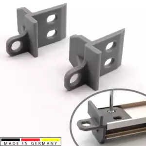 2 x fixation de barre de traction de rechange convient pour barre de roulement IKEA Kvartal - renforcée - Photo 1/11