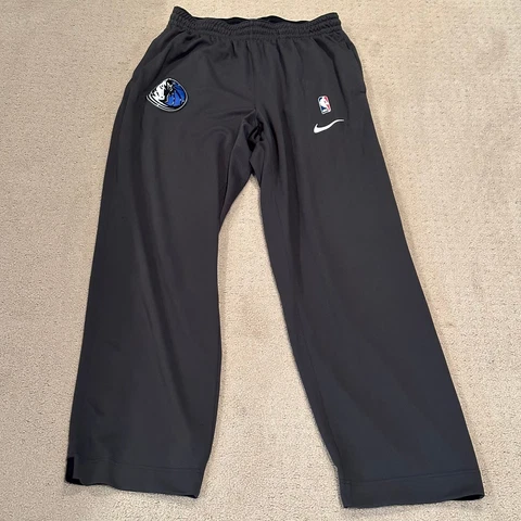 Nike Men's Dallas Mavericks NBA Mesh Warm Up Pants in Deep Grey Extra Large Tall Cover