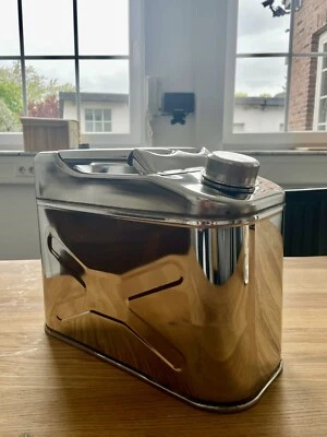 Edelstahlkanister 10l Kraftstoff Kanister Benzinkanister NEU - Bild 1 von 4