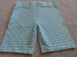 GIRLS TOMMY BAHAMA TEAL, PINK AND GOLD PRINT KNIT SHORTS SIZE SMALL (7-8) - Picture 1 of 5