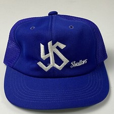 Vintage Yakult Swallows Baseball Hat Tokyo Japan Mesh Hat Sun-Up Size S 52-54cm