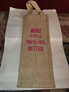 BURLAP WINE BAG - Picture 1 of 2