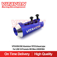 VITAVON CNC Aluminium 7075 Exhaust pipe For LOSI 1/4 Promoto-MX Bike LOS261004