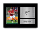 George North British Lions Gifts Signed Autograph A4 Photo Print for Rugby Fans