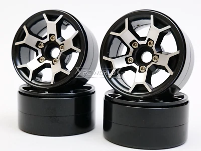 1/10 Metal TRUCK WHEELS 1.9 Beadlock Rims JEEP STYLE  (4pcs) - Image 1 of 4