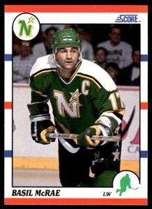 1990 SCORE NHL HOCKEY Trading Card #261 - Basil McRae, Minnesota North Stars 🤩 - Picture 1 of 2