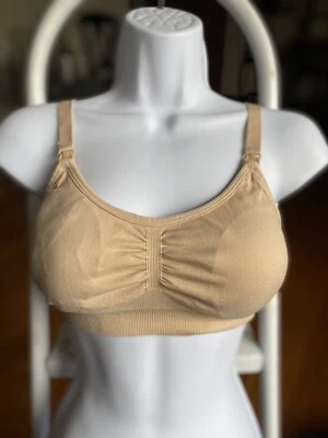 Sujetador de lactancia LAMAZE para mujer maternidad cómodo sin costuras piel desnuda mediano  Foto 1 de 3