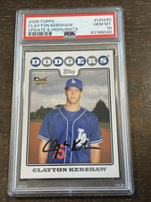 2008 Topps Updates & Highlights #UH240 Clayton Kershaw PSA 10 Gem MT *Noles2148*