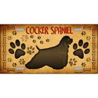 MINI Size 4"x2.2" License Plate Metal Novelty Sign Tag for Home Cocker Spaniel