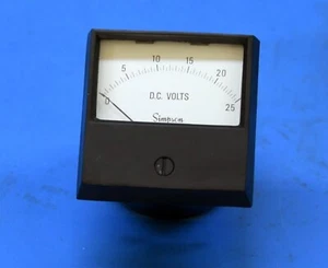 Simpson Century 2-1/2", 0-25 Volts DC, Panel Meter, Mod 2122, Cat 17448 - Picture 1 of 5