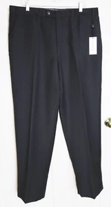 NWT Calvin Klein Suit Separates Black 100% Wool Striped Dress Pants 38 x 32 - Picture 1 of 20