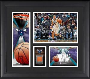 Nicolas Batum Charlotte Hornets Framed 15x17 Collage & Piece of Team-Used Ball