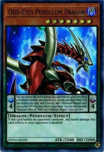 *** ODD-EYES PENDULUM DRAGON *** ULTRA RARE MINT/NM DUPO-EN105 YUGIOH! - Image 1 of 1