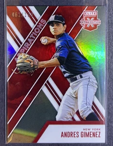 Andres Gimenez 2017 Elite Extra Edition Red Aspirations Rookie #d 62/150 #107 - Picture 1 of 2